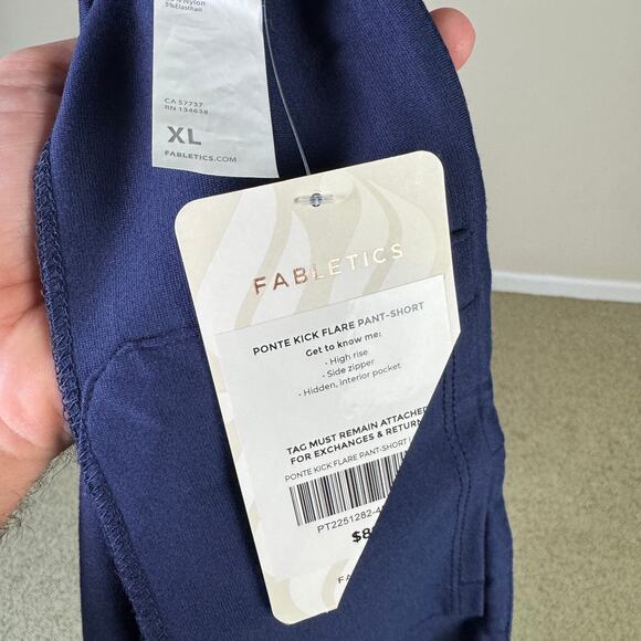 Fabletics Ponte Kick Flare High Rise Pants US Women's XL - Picture 7 of 8